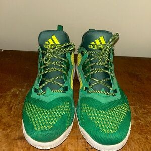Adidas Kids Vibrant Green and Yellow Sneakers